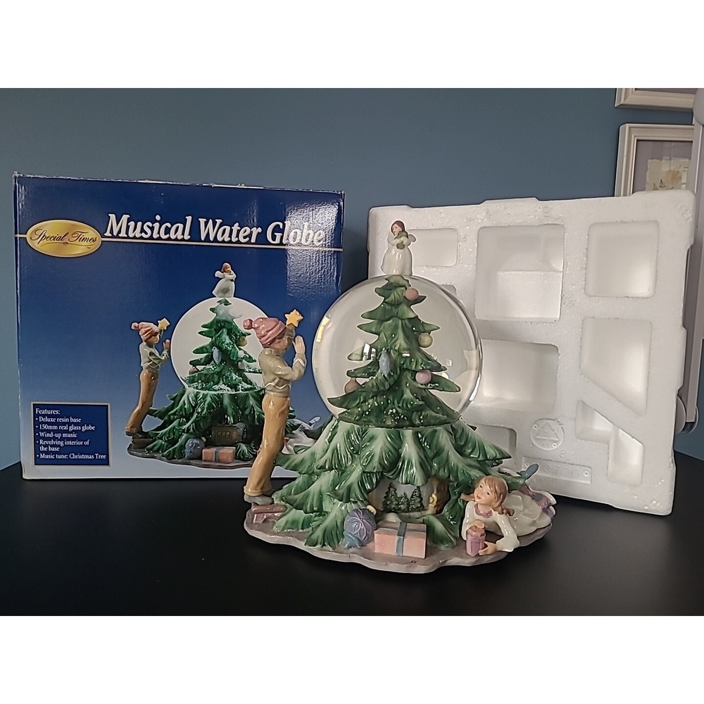 Special Times Musical Snow Water Globe Christmas Childrens  Boy Girl Tree Motion